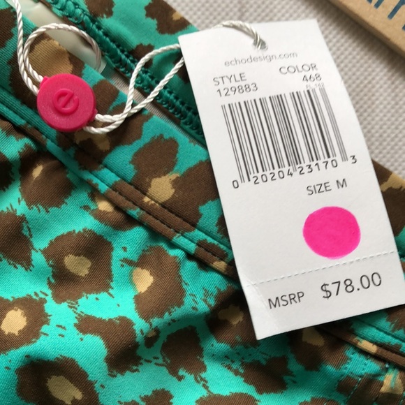 Echo Cheetah skirted bathing bottom / Medium NWT - Picture 5 of 9